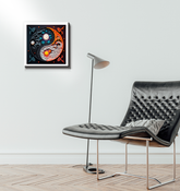 Wrapped canvas depicting the force of wind in Breeze and Gale.